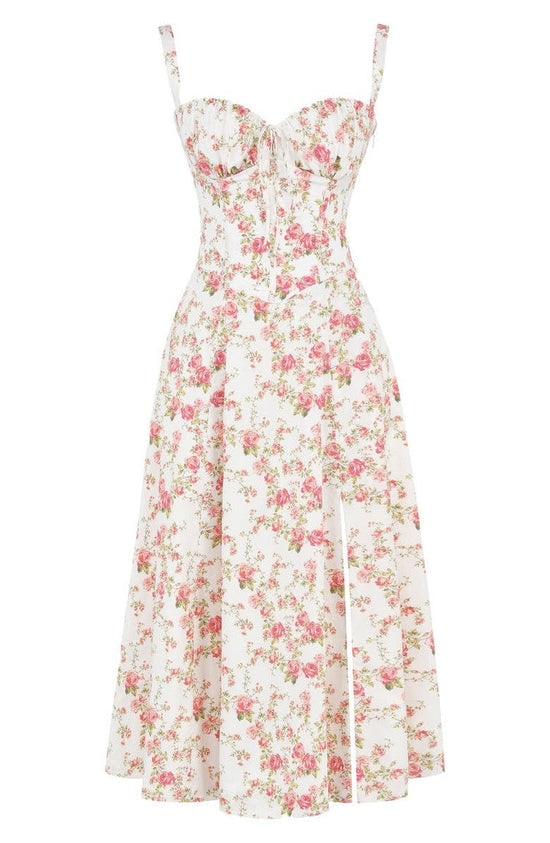 Women's Floral Bustier Sundress | Waist-Shaping Fit