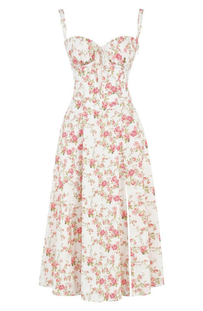 Women's Floral Bustier Sundress | Waist-Shaping Fit