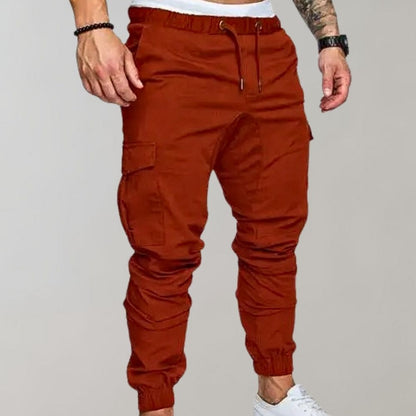 Men's Cargo Trousers | Comfortable Elastic Waist Utility Style