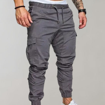 Men's Cargo Trousers | Comfortable Elastic Waist Utility Style