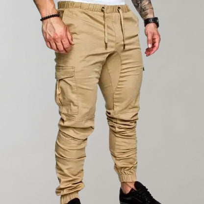 Men's Cargo Trousers | Comfortable Elastic Waist Utility Style