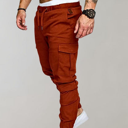 Men's Cargo Trousers | Comfortable Elastic Waist Utility Style