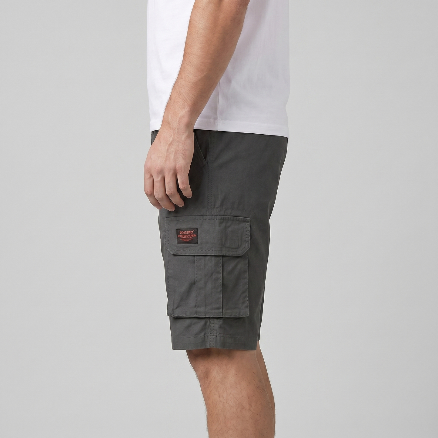 Mens Relaxed Fit Cargo Shorts