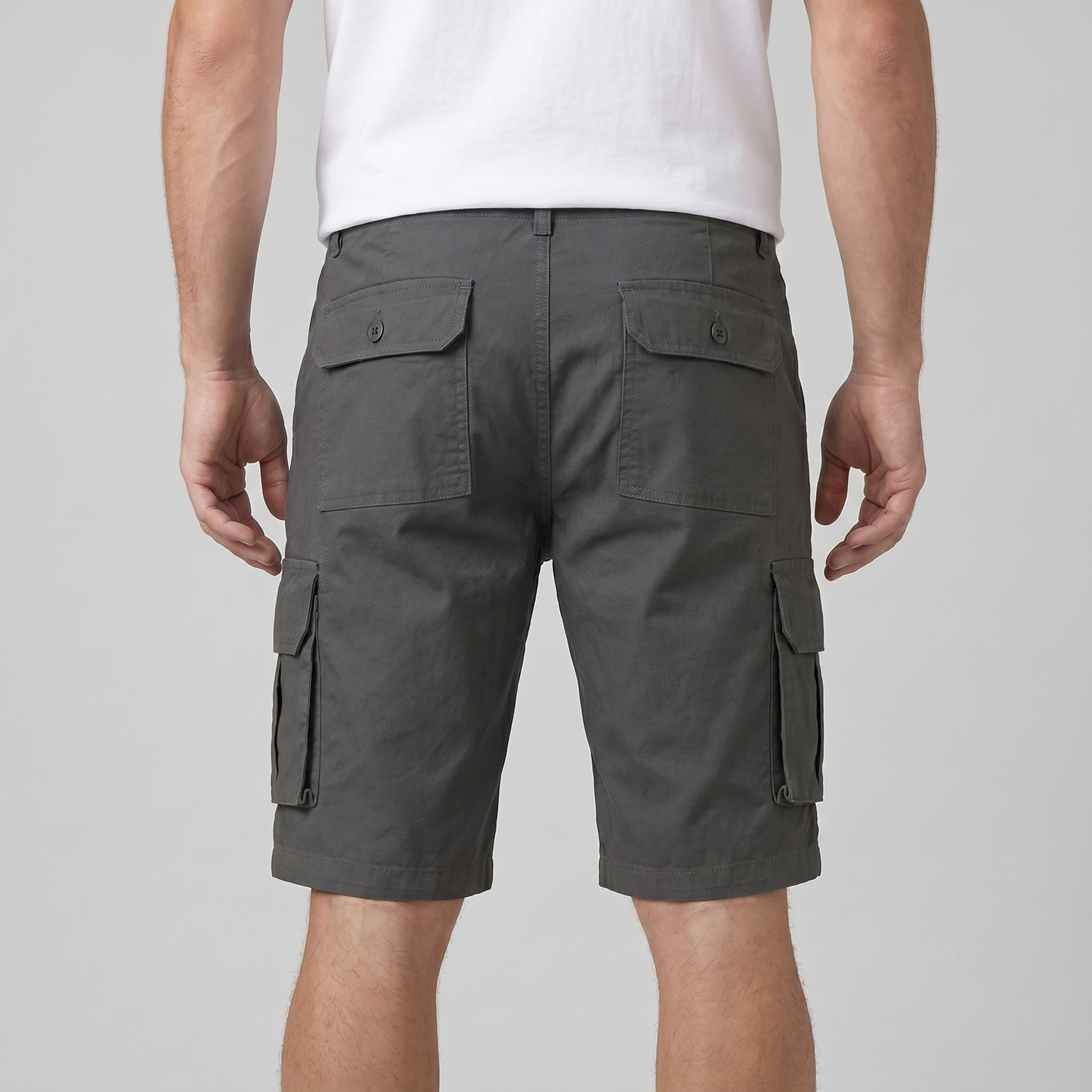 Mens Relaxed Fit Cargo Shorts