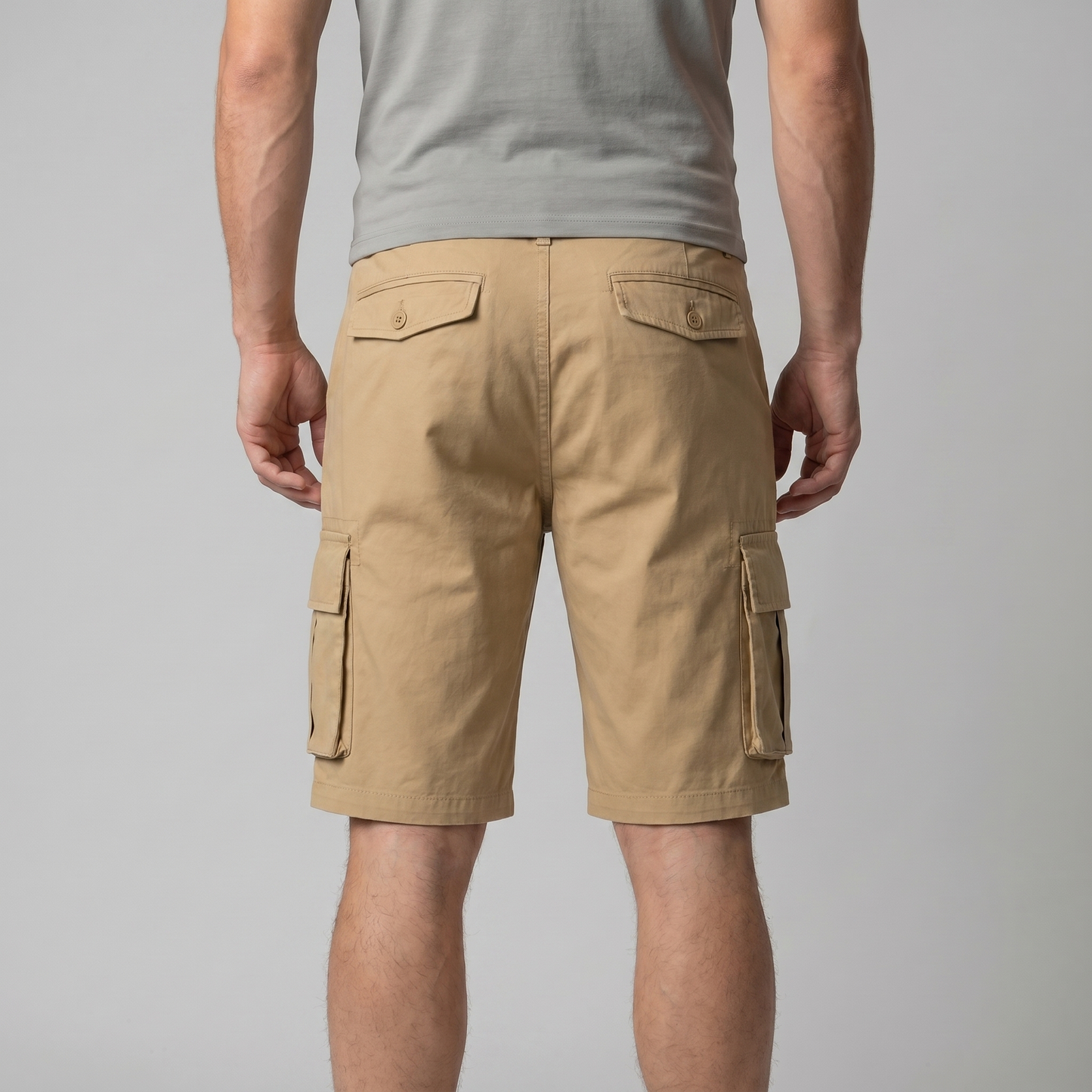 Mens Relaxed Fit Cargo Shorts