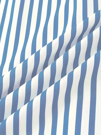 Men's Slim Fit Vertical Stripe Shirt | Smart Casual Button-Down