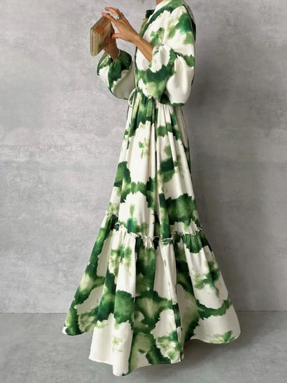 Women's Tie-Dye Maxi Dress | Flowy Summer