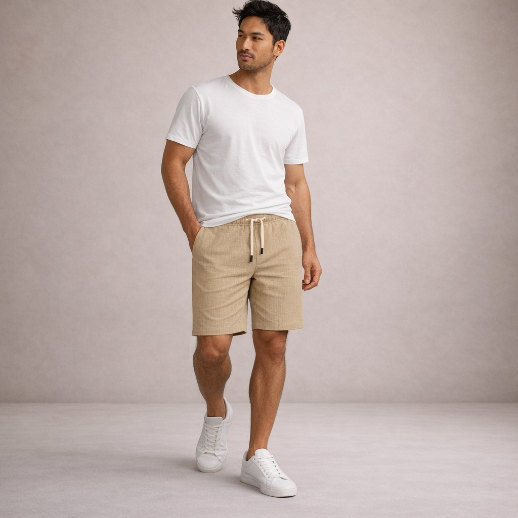 Men's Linen Style Shorts