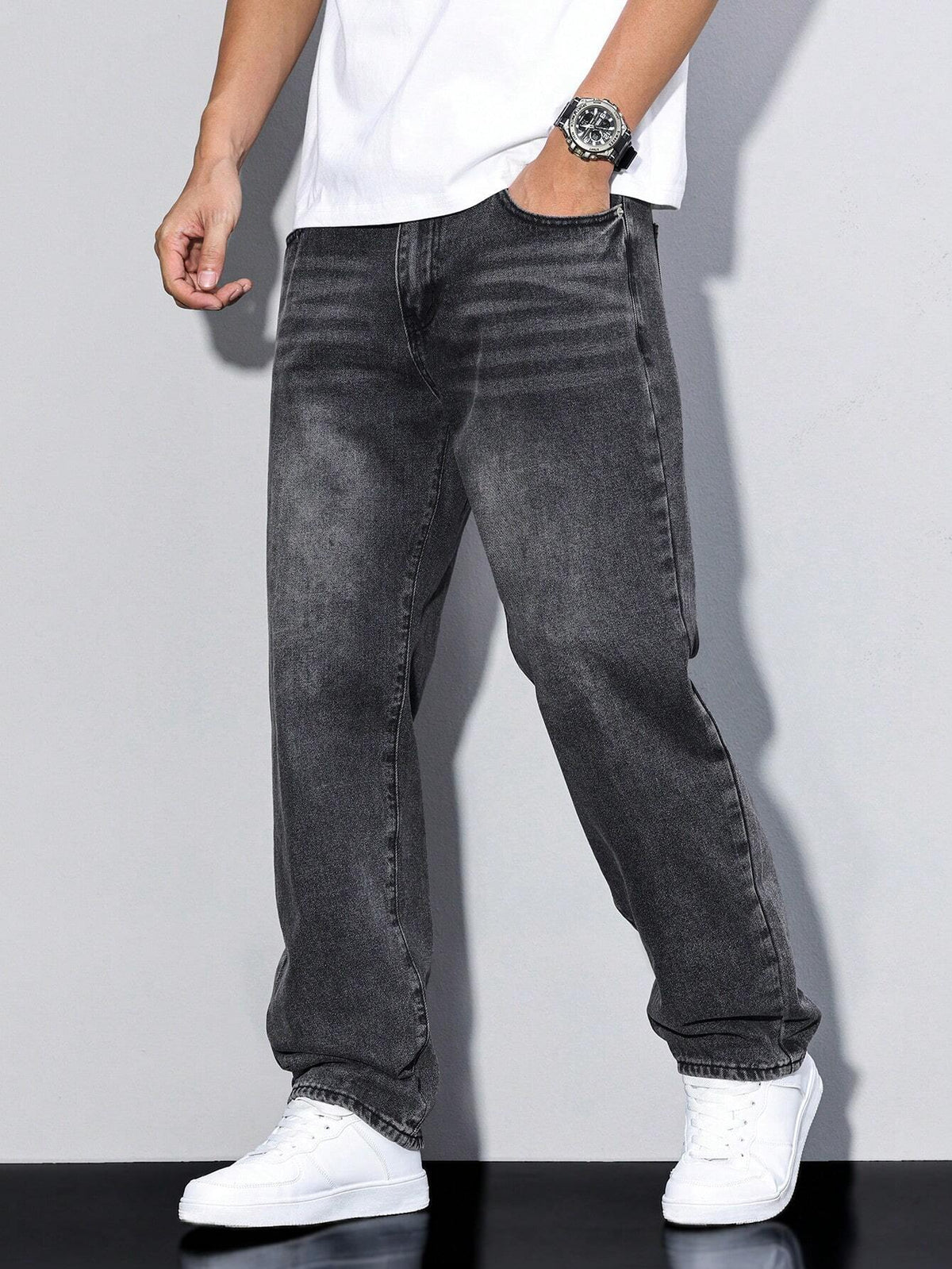 Men's Relaxed Fit Jeans | Classic Denim Style Trousers