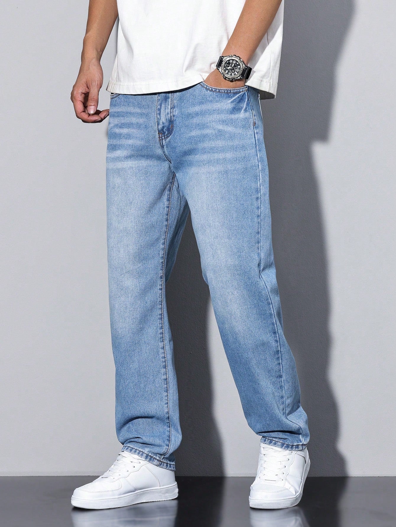 Men's Relaxed Fit Jeans | Classic Denim Style Trousers