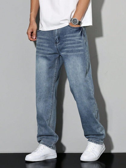 Men's Relaxed Fit Jeans | Classic Denim Style Trousers