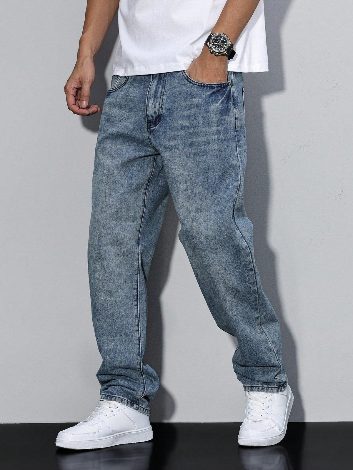 Men's Relaxed Fit Jeans | Classic Denim Style Trousers