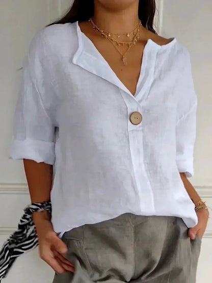 Women's Classic Button Front Blouse | Summer Style