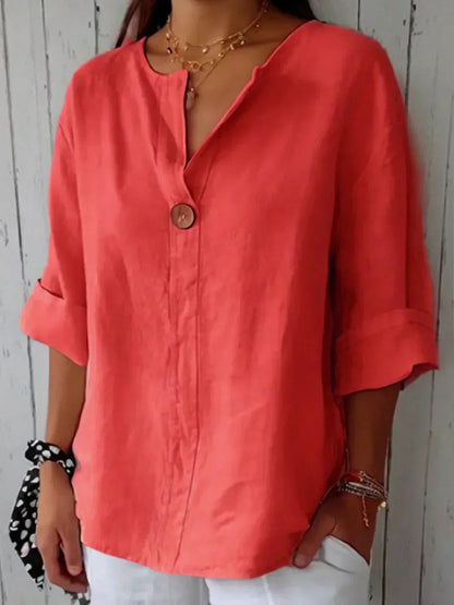 Women's Classic Button Front Blouse | Summer Style