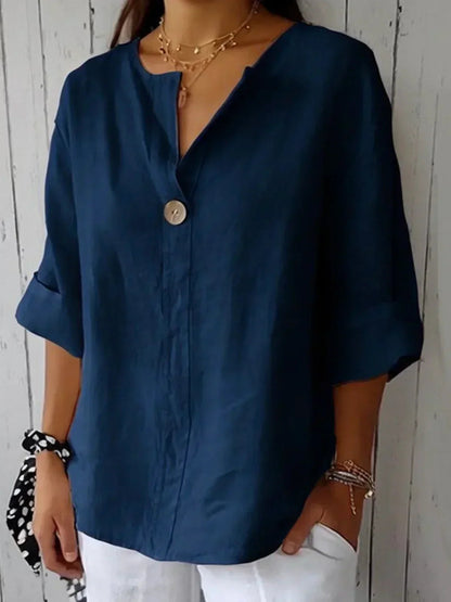 Women's Classic Button Front Blouse | Summer Style