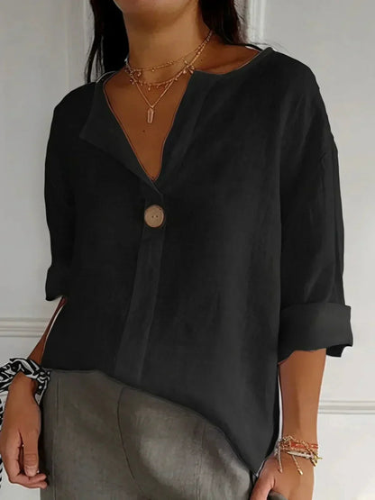 Women's Classic Button Front Blouse | Summer Style