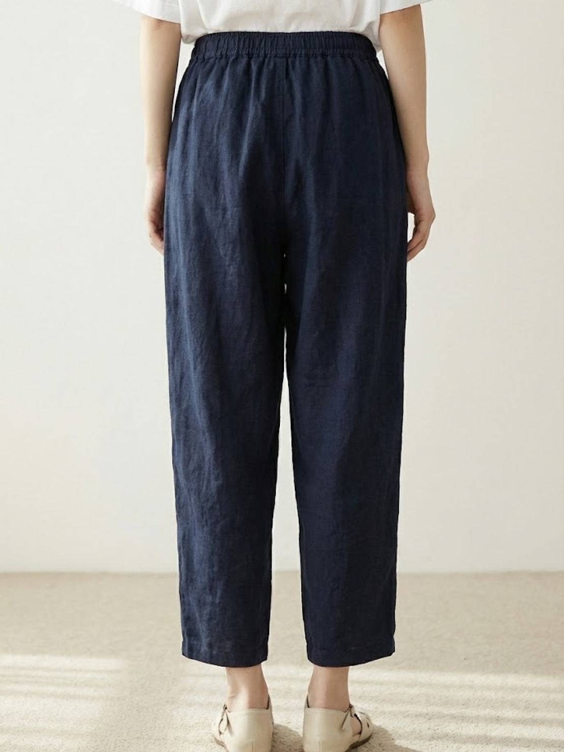Women's Drawstring Slim Fit Trousers | Casual Summer Comfort