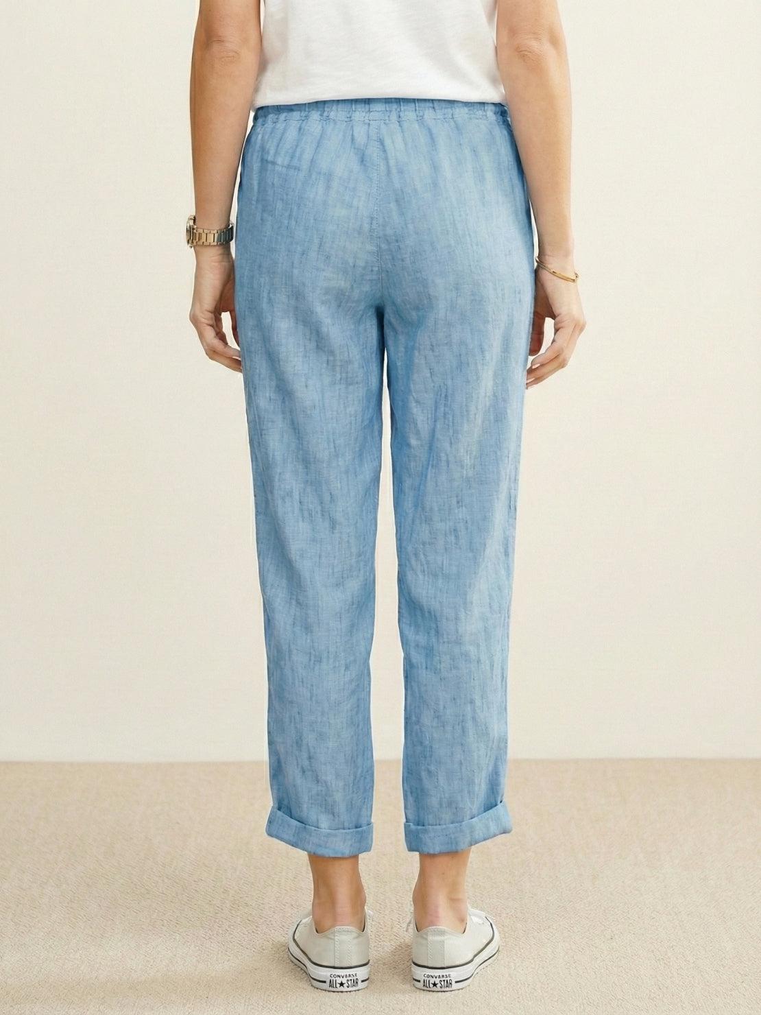 Women's Drawstring Slim Fit Trousers | Casual Summer Comfort