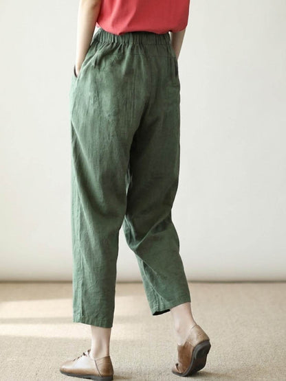 Women's Drawstring Slim Fit Trousers | Casual Summer Comfort