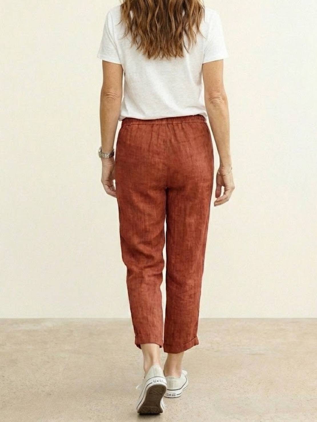 Women's Drawstring Slim Fit Trousers | Casual Summer Comfort