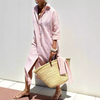 Women's Striped Shirt Dress | Button-Through Vertical Stripe Style