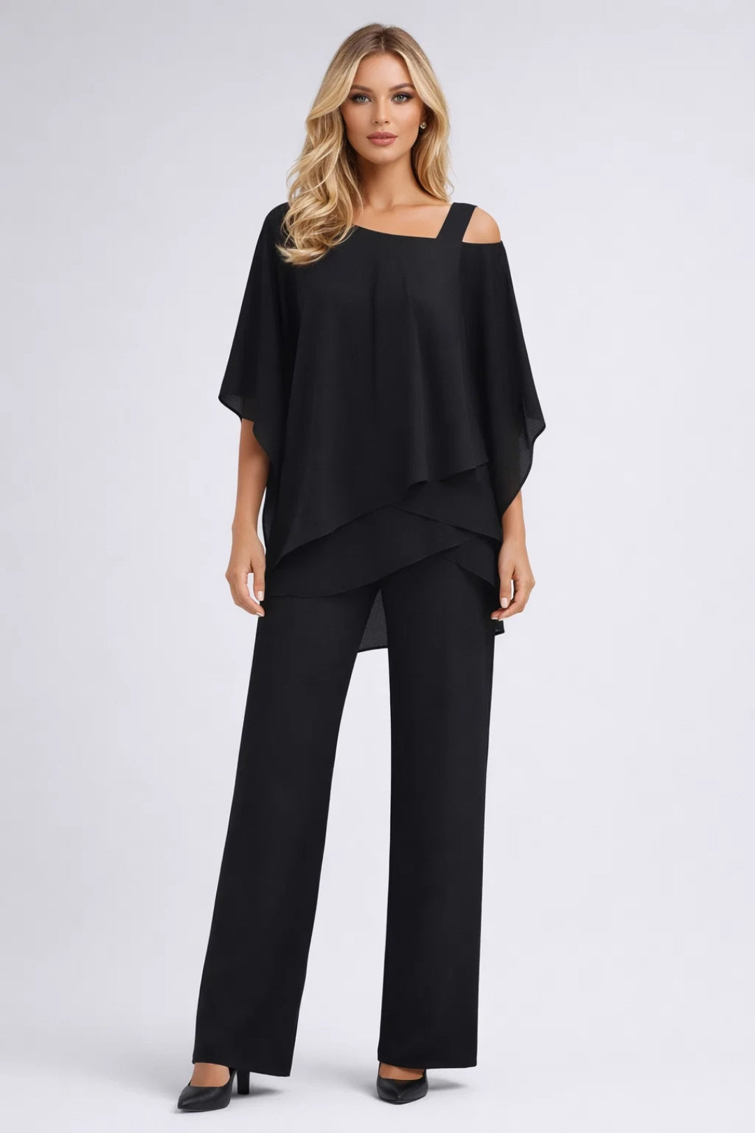 Women's Layered Top & Trouser Set