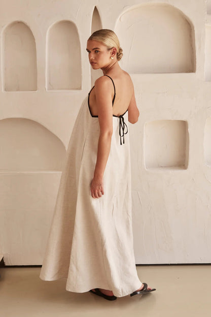 Women's Spaghetti Strap Maxi Dress | Elegant Wedding Guest Style