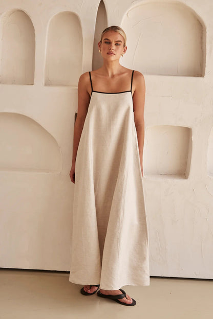 Women's Spaghetti Strap Maxi Dress | Elegant Wedding Guest Style