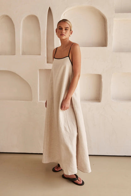 Women's Spaghetti Strap Maxi Dress | Elegant Wedding Guest Style