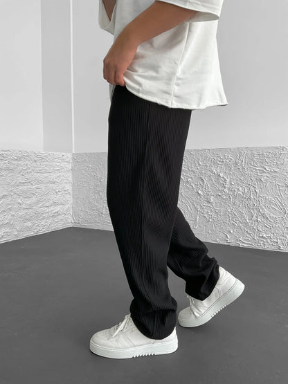 Women's Ribbed Trousers | Soft Stretch Everyday Fit