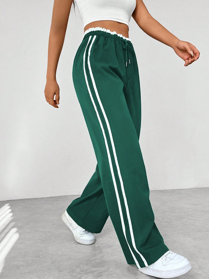 Women's High-Waisted Jogger Pants | Side-Stripe Sport Style