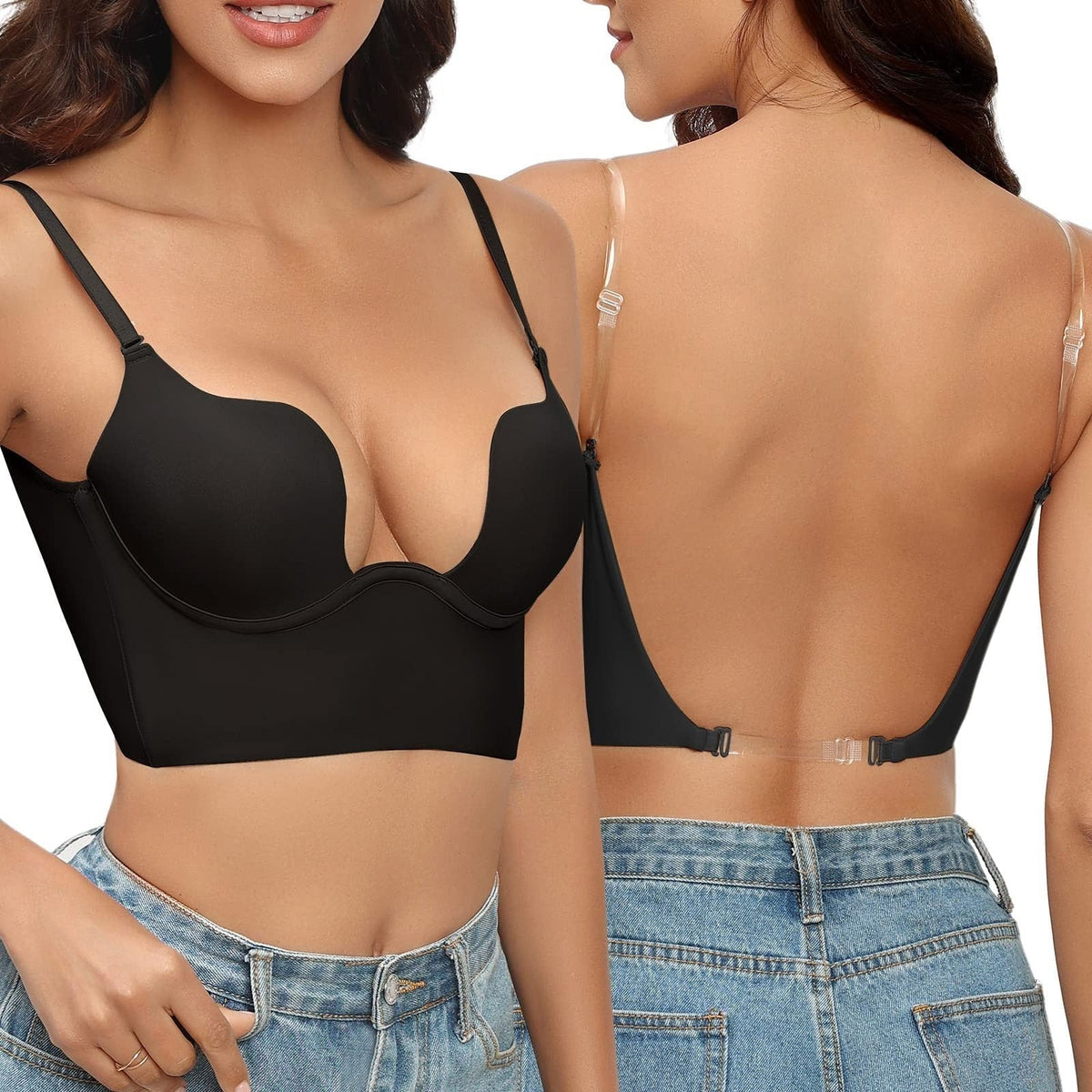 Women's Backless Bra | Seamless Support for Open-Back Styles