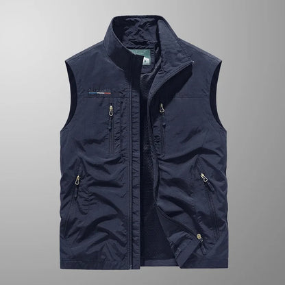 Men's Zip Bodywarmer | Stand Collar Outdoor Vest
