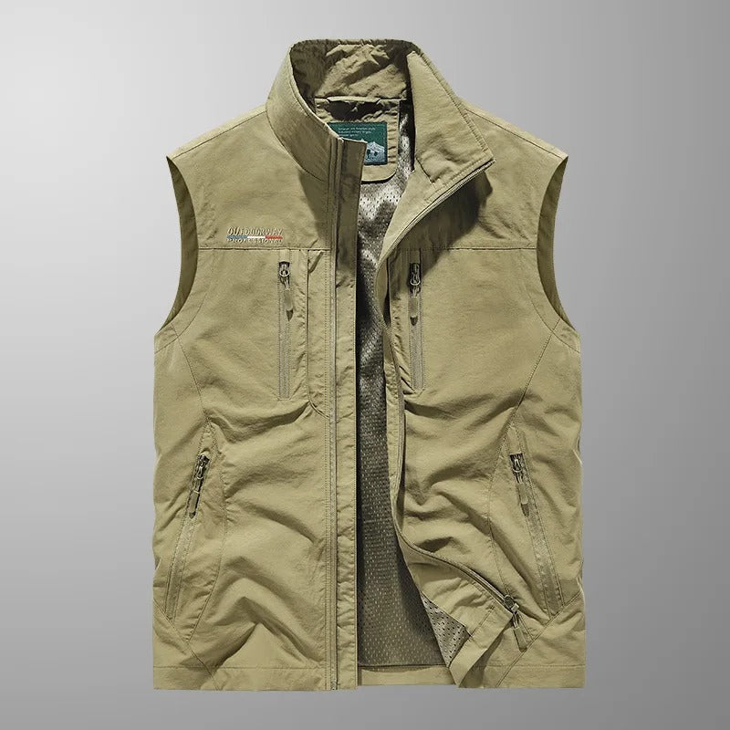 Men's Zip Bodywarmer | Stand Collar Outdoor Vest