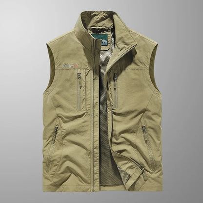 Men's Zip Bodywarmer | Stand Collar Outdoor Vest