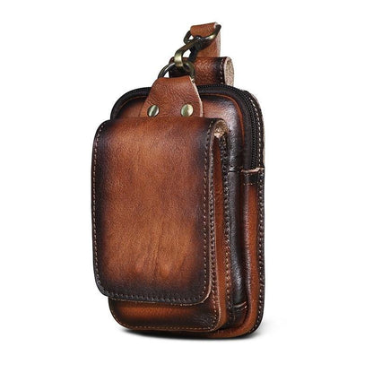 Men's Leather Style Waist Pack | Hands-Free Everyday Carry