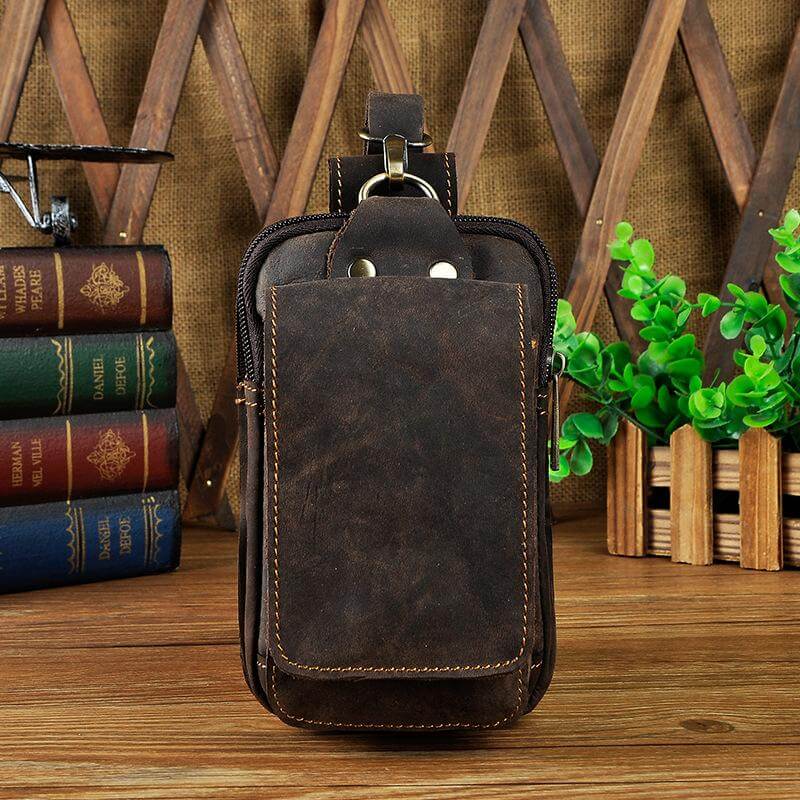 Men's Leather Style Waist Pack | Hands-Free Everyday Carry
