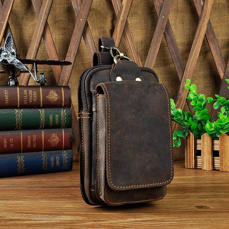 Men's Leather Style Waist Pack | Hands-Free Everyday Carry