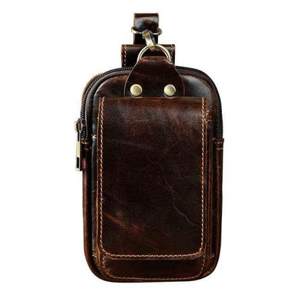 Men's Leather Style Waist Pack | Hands-Free Everyday Carry