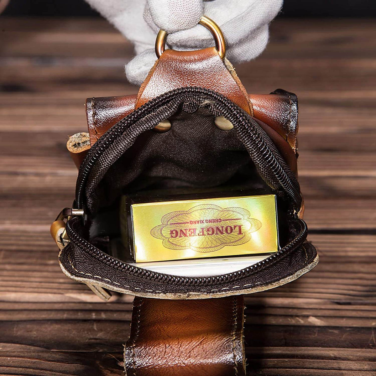 Men's Leather Style Waist Pack | Hands-Free Everyday Carry