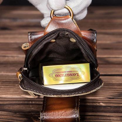 Men's Leather Style Waist Pack | Hands-Free Everyday Carry
