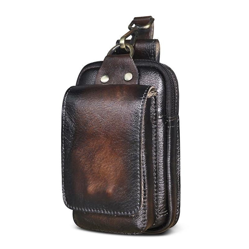 Men's Leather Style Waist Pack | Hands-Free Everyday Carry