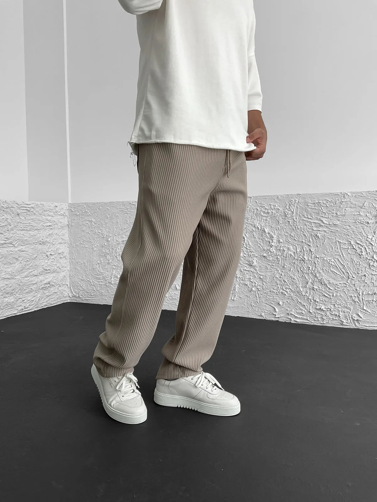 Women's Ribbed Trousers | Soft Stretch Everyday Fit