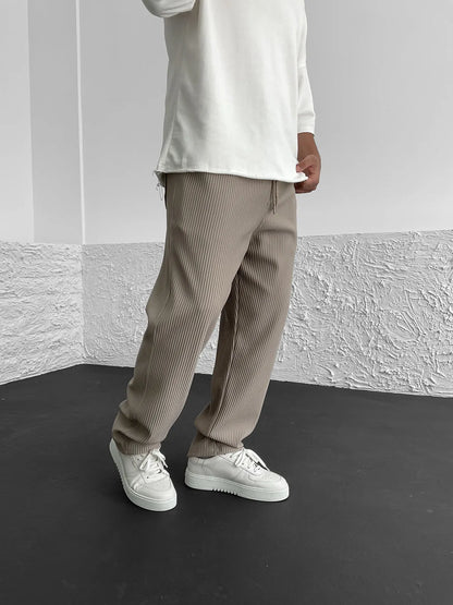 Women's Ribbed Trousers | Soft Stretch Everyday Fit