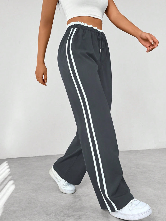 Women's High-Waisted Jogger Pants | Side-Stripe Sport Style