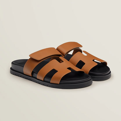 Men's Double Strap Sandals | Comfortable Rubber Sole Summer Shoes