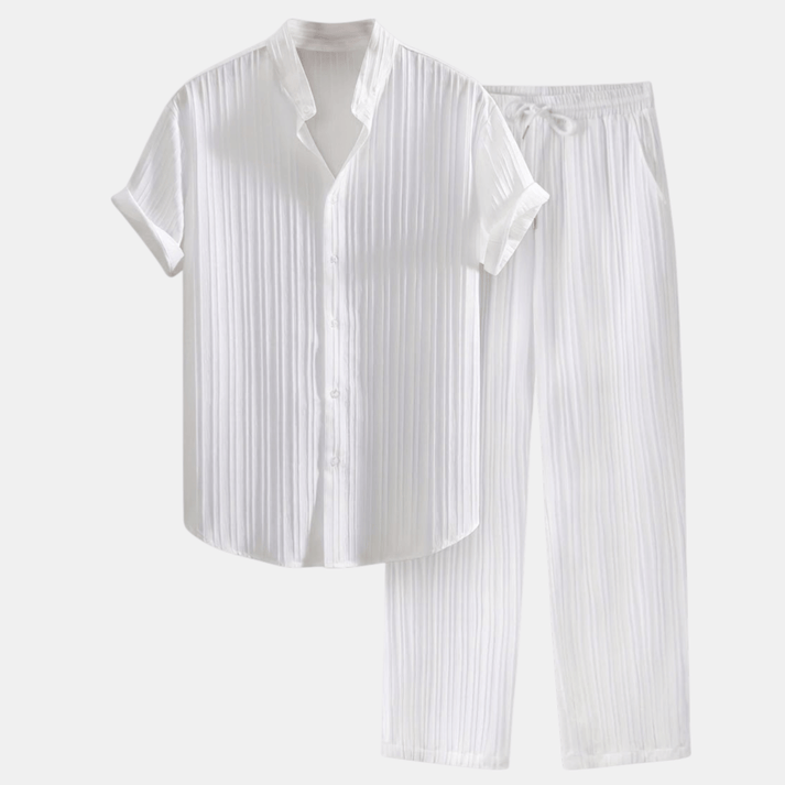 Men's Casual Shirt & Trousers Set | Complete Smart Casual Outfit
