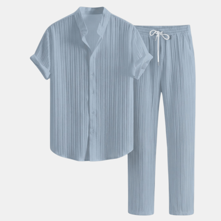 Men's Casual Shirt & Trousers Set | Complete Smart Casual Outfit