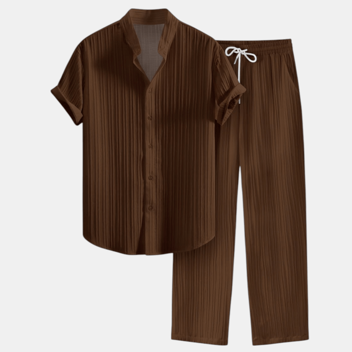 Men's Casual Shirt & Trousers Set | Complete Smart Casual Outfit