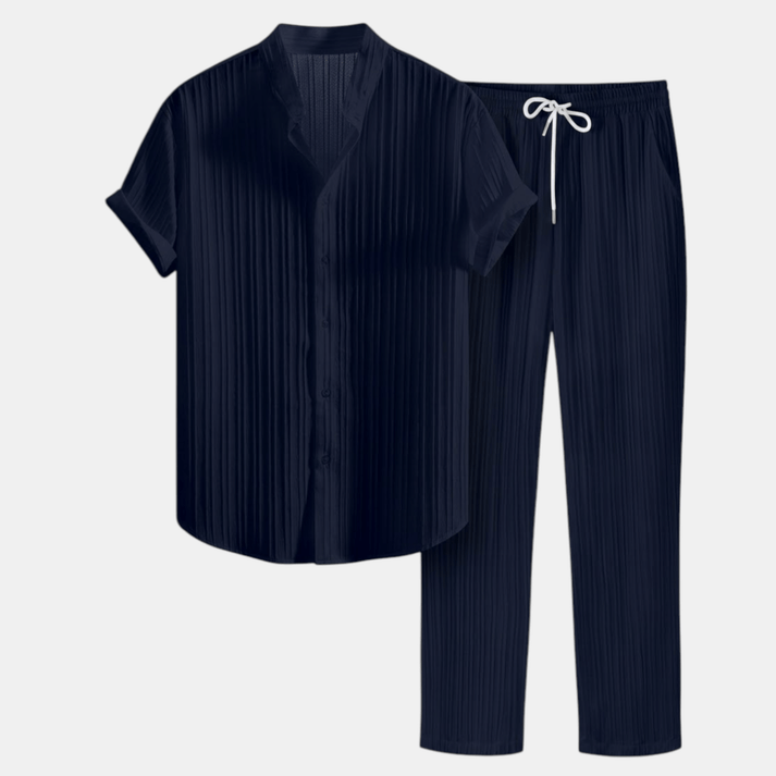 Men's Casual Shirt & Trousers Set | Complete Smart Casual Outfit
